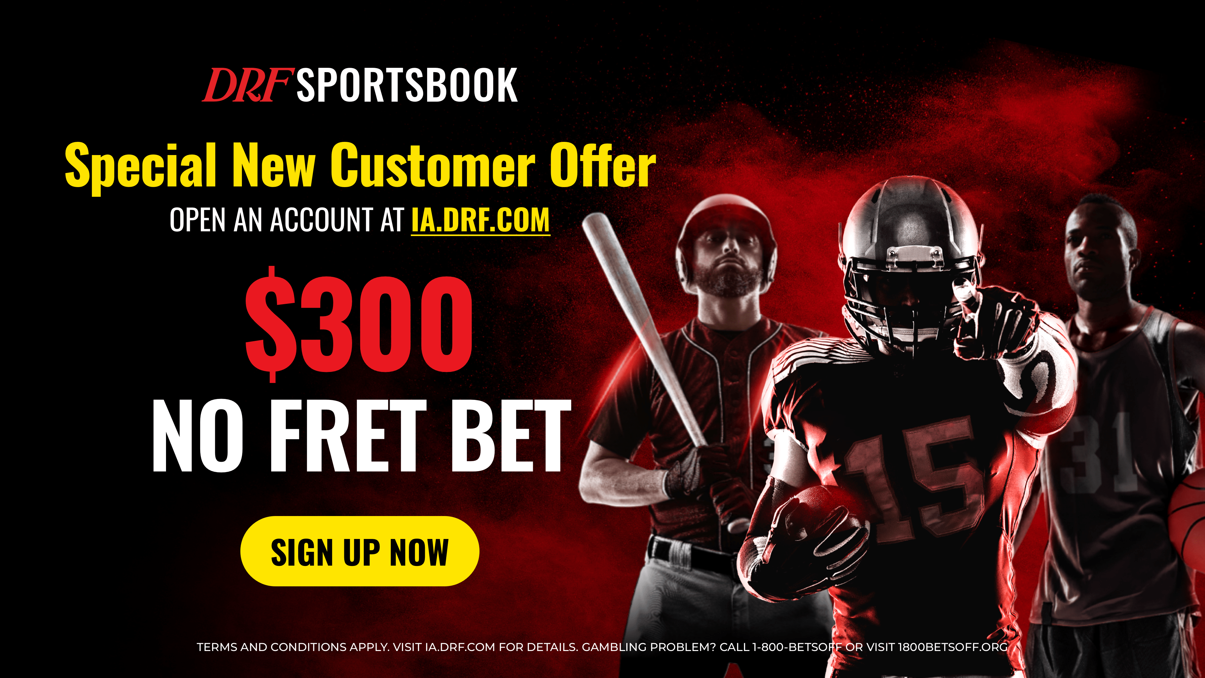 DRF-Sportsbook-MAIN-$300-No-Fret-Bet-Welcome-Offer-1920x1080-football-player-2x